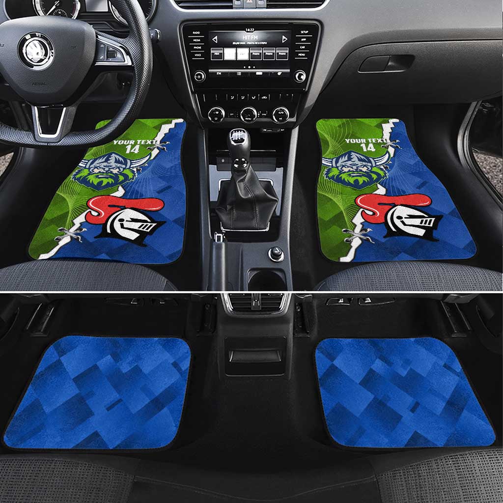 Custom Raiders And Knights Car Mats Together Dynamic Style