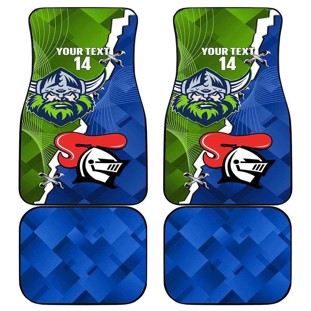 Custom Raiders And Knights Car Mats Together Dynamic Style