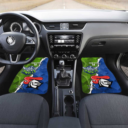Custom Raiders And Knights Car Mats Together Dynamic Style