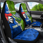 Custom Raiders And Knights Car Seat Cover Together Dynamic Style