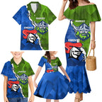 Custom Raiders And Knights Family Matching Mermaid Dress and Hawaiian Shirt Together Dynamic Style