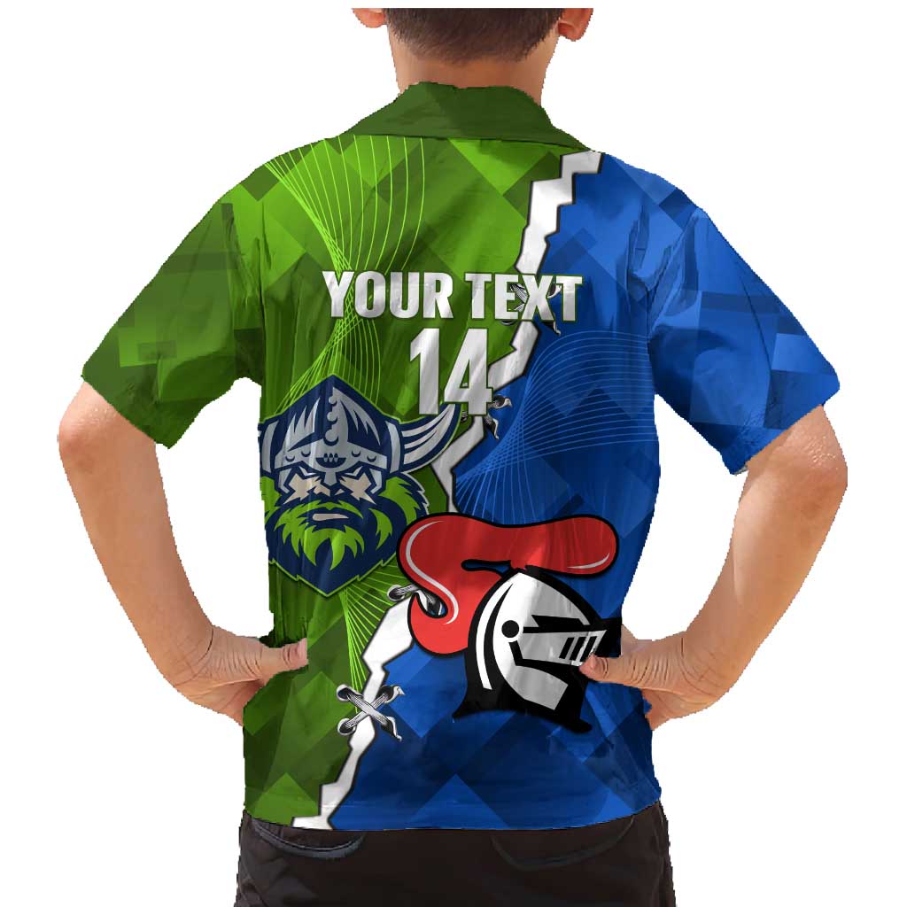Custom Raiders And Knights Family Matching Mermaid Dress and Hawaiian Shirt Together Dynamic Style