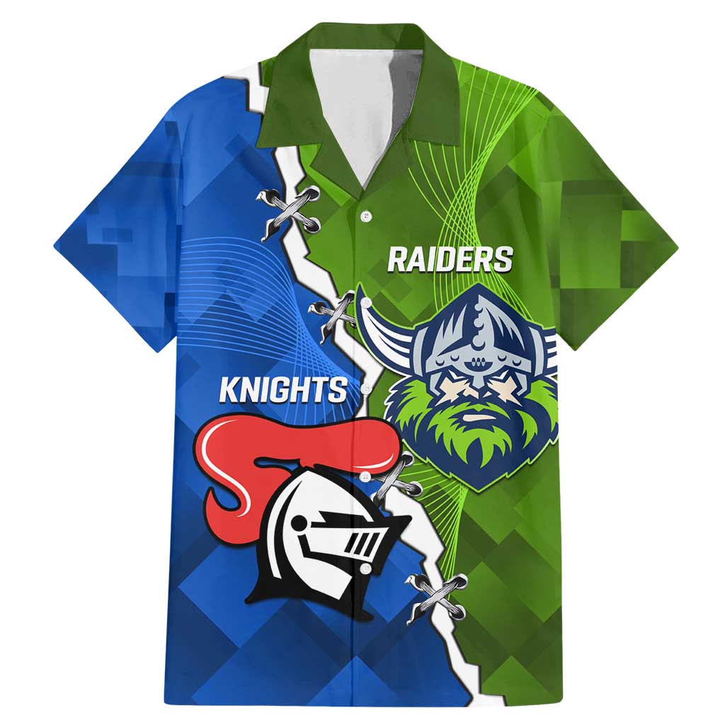 Custom Raiders And Knights Family Matching Mermaid Dress and Hawaiian Shirt Together Dynamic Style