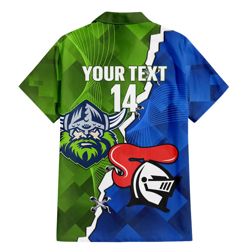 Custom Raiders And Knights Family Matching Mermaid Dress and Hawaiian Shirt Together Dynamic Style