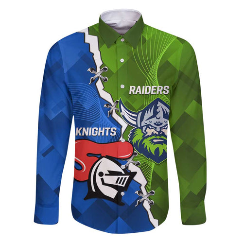 Custom Raiders And Knights Family Matching Puletasi and Hawaiian Shirt Together Dynamic Style