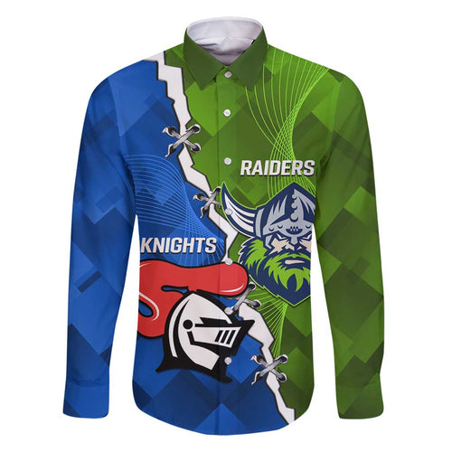 Custom Raiders And Knights Family Matching Summer Maxi Dress and Hawaiian Shirt Together Dynamic Style