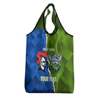 Custom Raiders And Knights Grocery Bag Together Dynamic Style