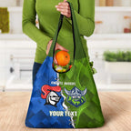 Custom Raiders And Knights Grocery Bag Together Dynamic Style
