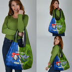 Custom Raiders And Knights Grocery Bag Together Dynamic Style
