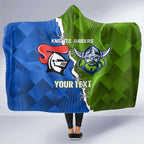 Custom Raiders And Knights Hooded Blanket Together Dynamic Style