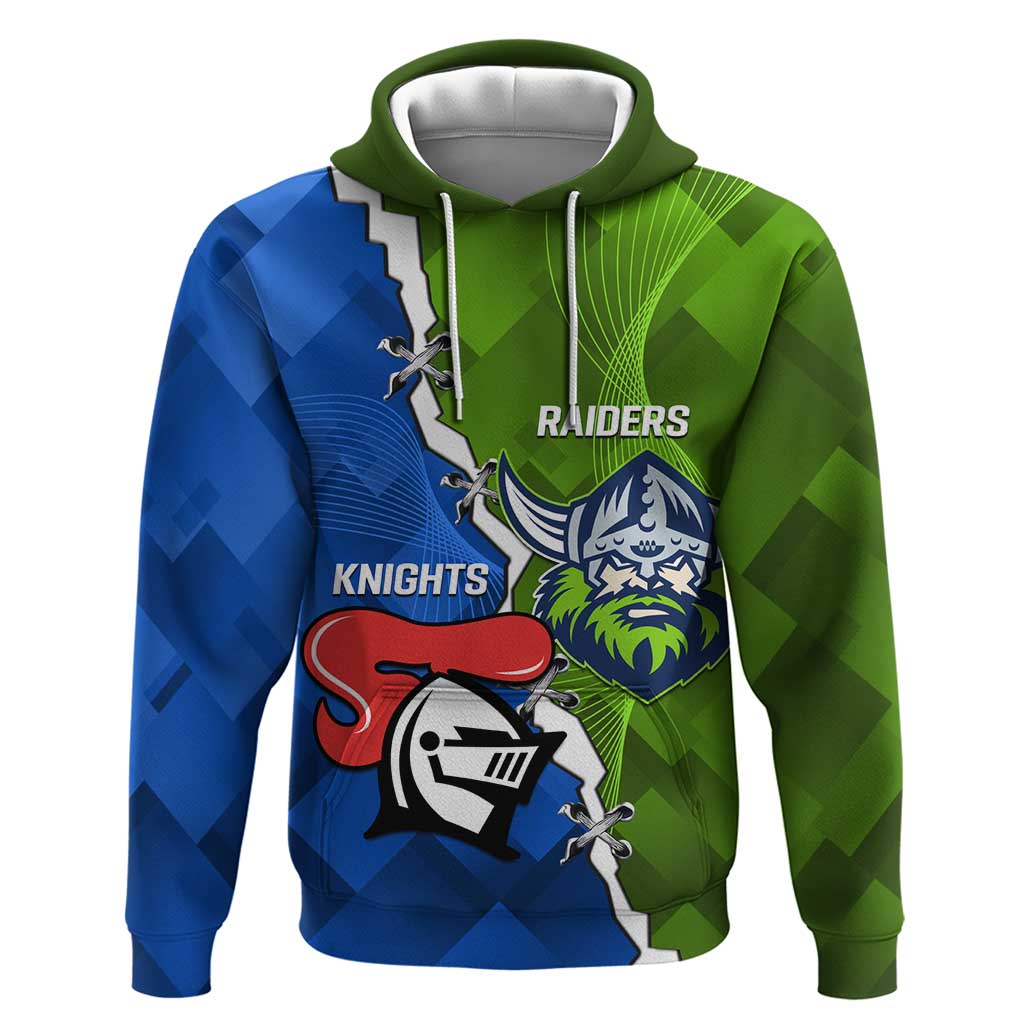 Custom Raiders And Knights Hoodie Together Dynamic Style