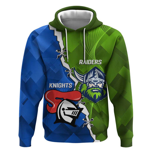 Custom Raiders And Knights Hoodie Together Dynamic Style