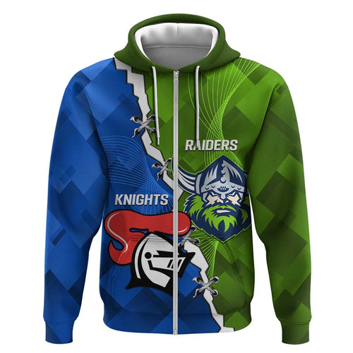 Custom Raiders And Knights Hoodie Together Dynamic Style