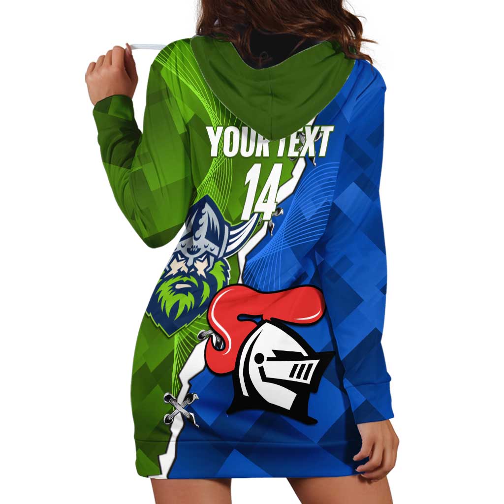 Custom Raiders And Knights Hoodie Dress Together Dynamic Style