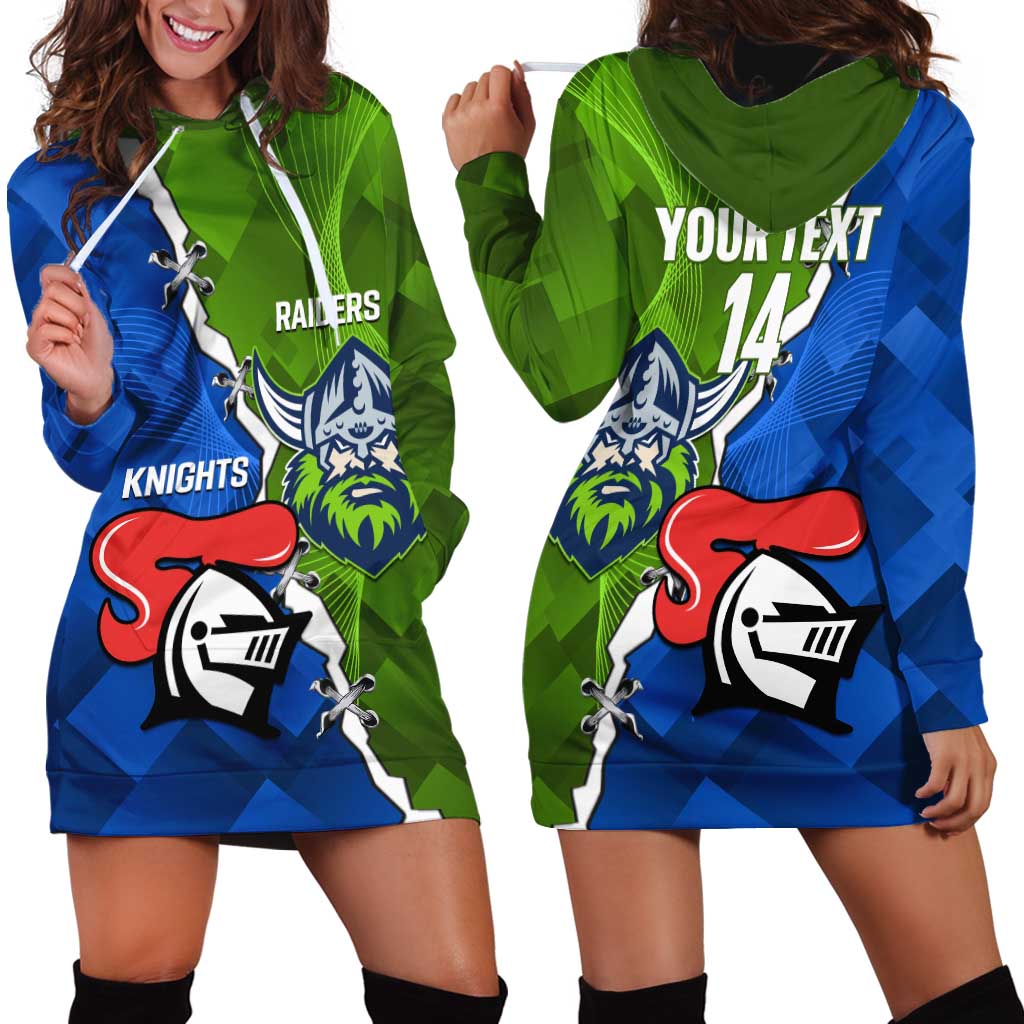 Custom Raiders And Knights Hoodie Dress Together Dynamic Style