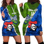Custom Raiders And Knights Hoodie Dress Together Dynamic Style