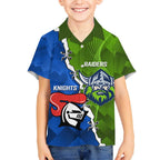 Custom Raiders And Knights Kid Hawaiian Shirt Together Dynamic Style