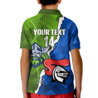 Custom Raiders And Knights Kid Polo Shirt Together Dynamic Style