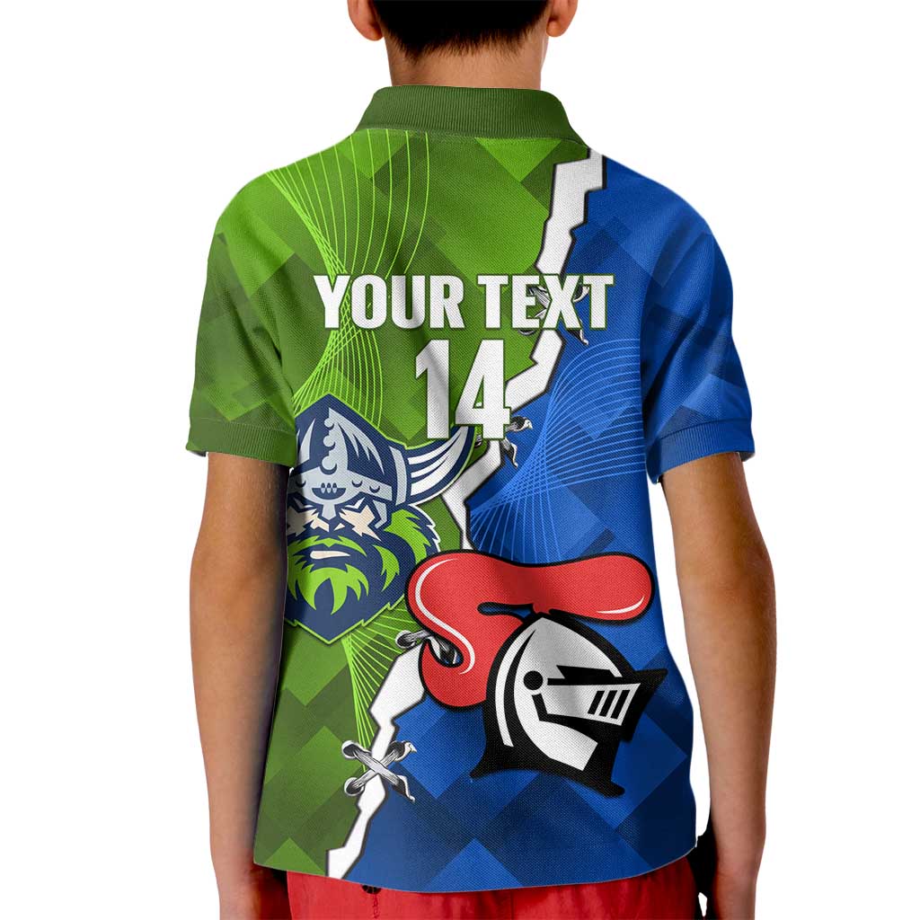 Custom Raiders And Knights Kid Polo Shirt Together Dynamic Style