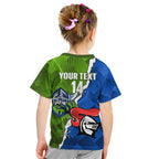 Custom Raiders And Knights Kid T Shirt Together Dynamic Style