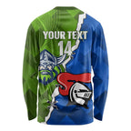 Custom Raiders And Knights Long Sleeve Shirt Together Dynamic Style