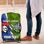 Custom Raiders And Knights Luggage Cover Together Dynamic Style