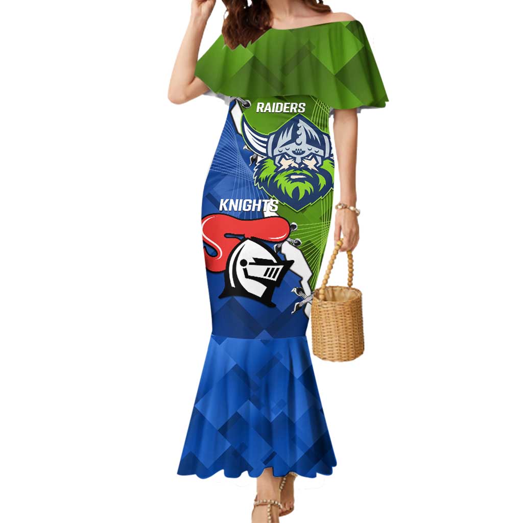 Custom Raiders And Knights Mermaid Dress Together Dynamic Style