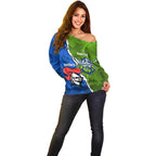 Custom Raiders And Knights Off Shoulder Sweater Together Dynamic Style