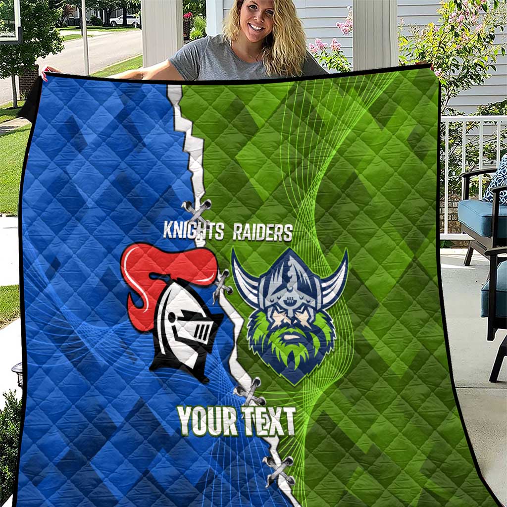 Custom Raiders And Knights Quilt Together Dynamic Style