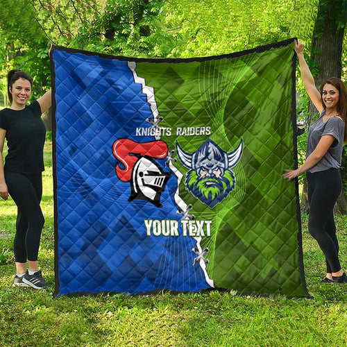 Custom Raiders And Knights Quilt Together Dynamic Style