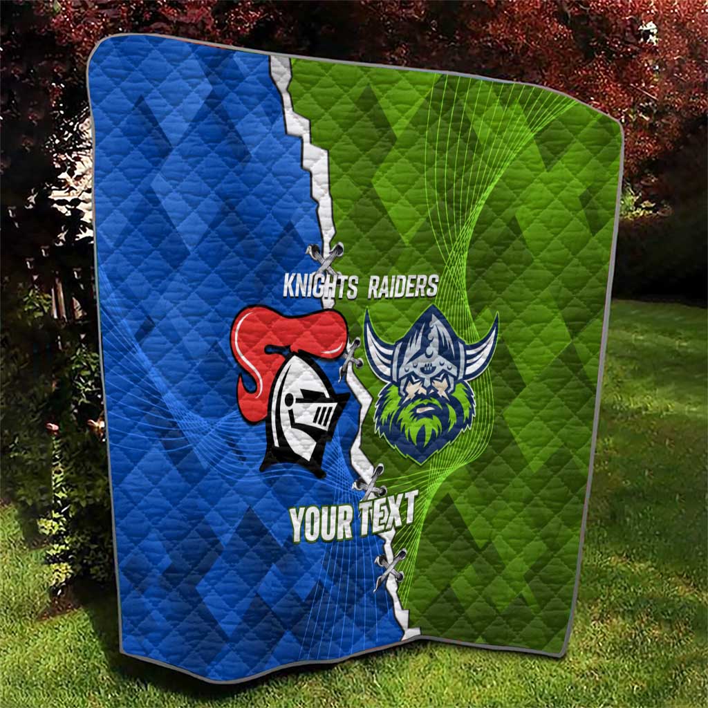 Custom Raiders And Knights Quilt Together Dynamic Style