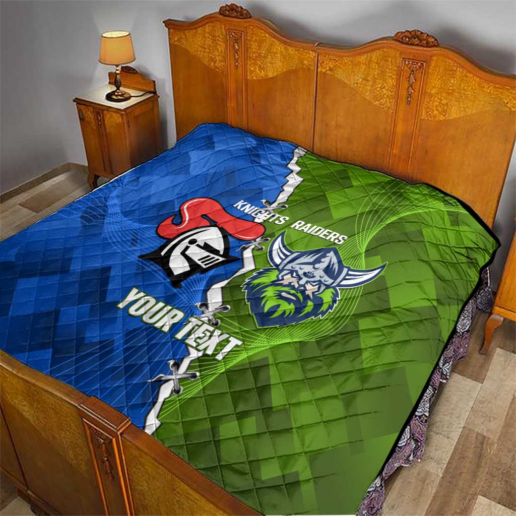 Custom Raiders And Knights Quilt Together Dynamic Style