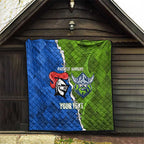 Custom Raiders And Knights Quilt Together Dynamic Style