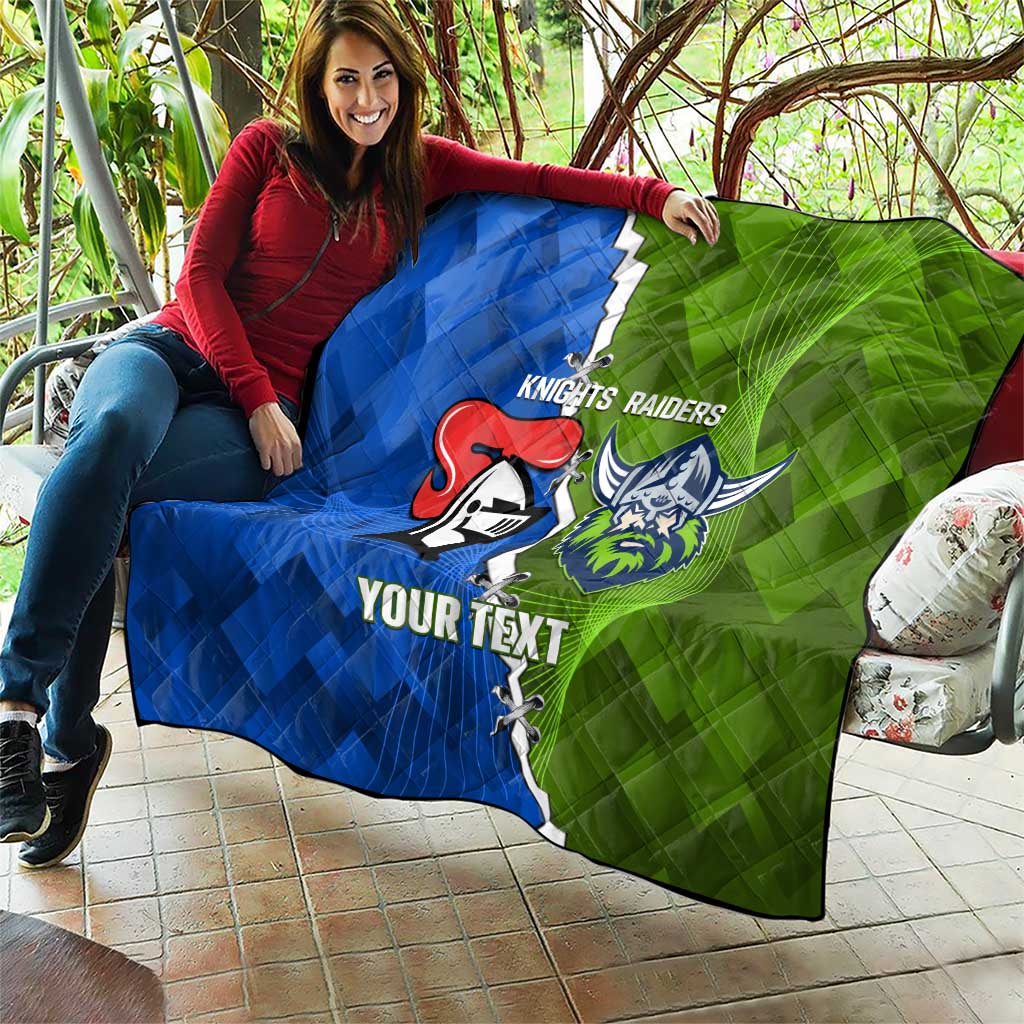 Custom Raiders And Knights Quilt Together Dynamic Style