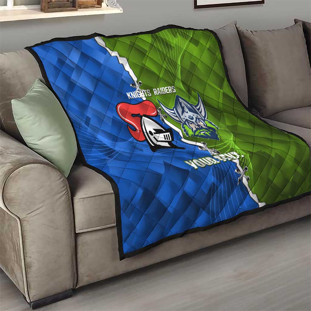 Custom Raiders And Knights Quilt Together Dynamic Style