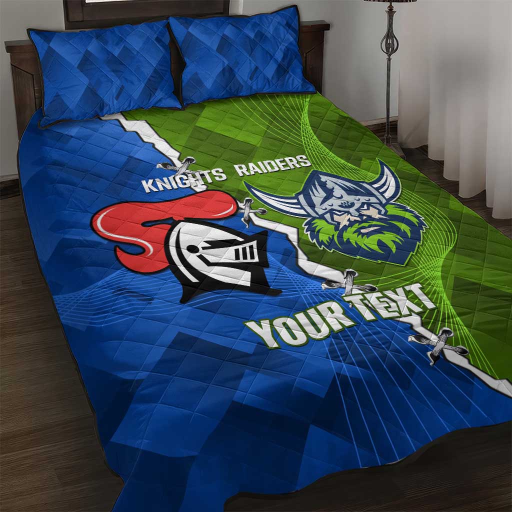 Custom Raiders And Knights Quilt Bed Set Together Dynamic Style