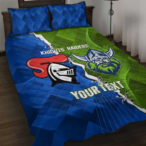 Custom Raiders And Knights Quilt Bed Set Together Dynamic Style