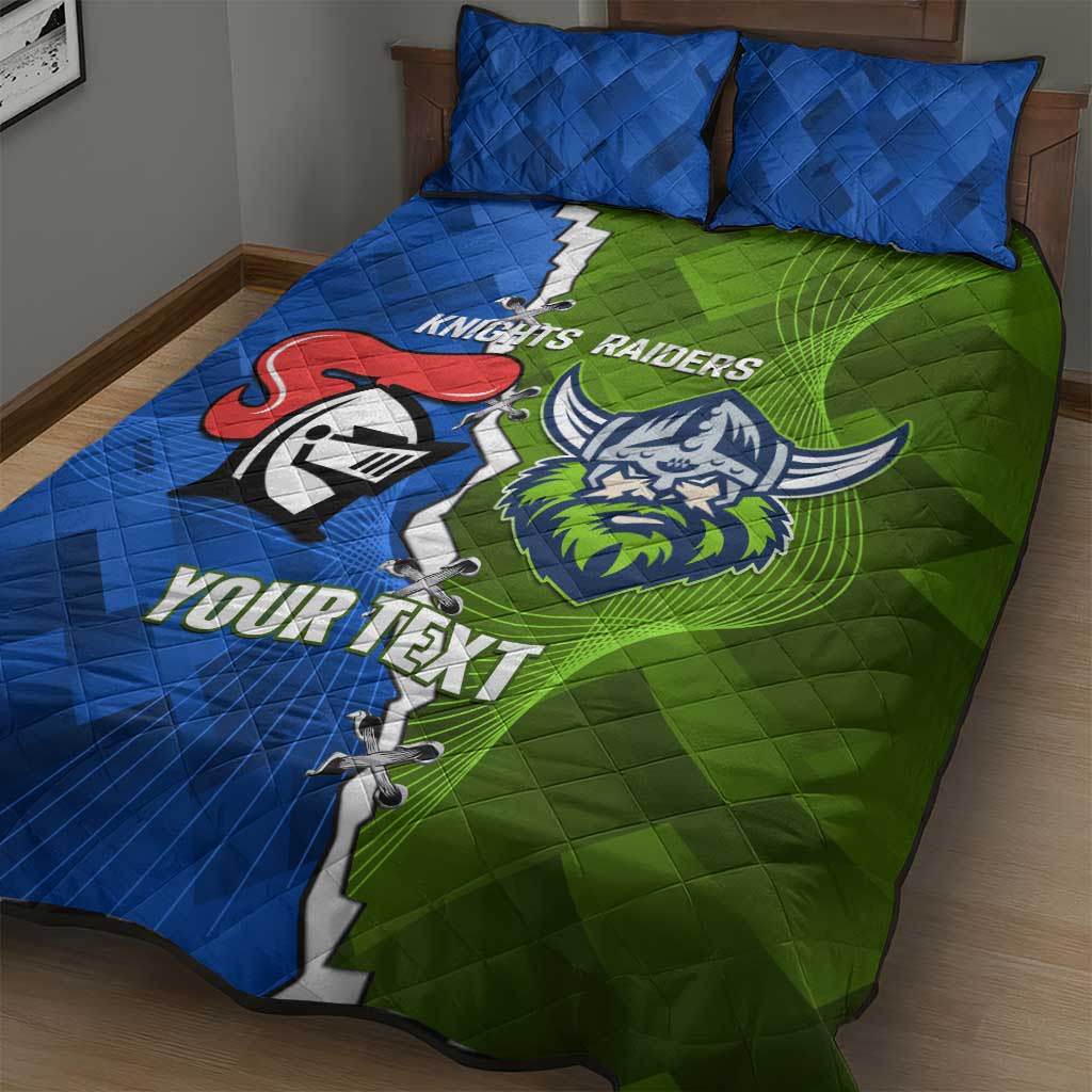 Custom Raiders And Knights Quilt Bed Set Together Dynamic Style