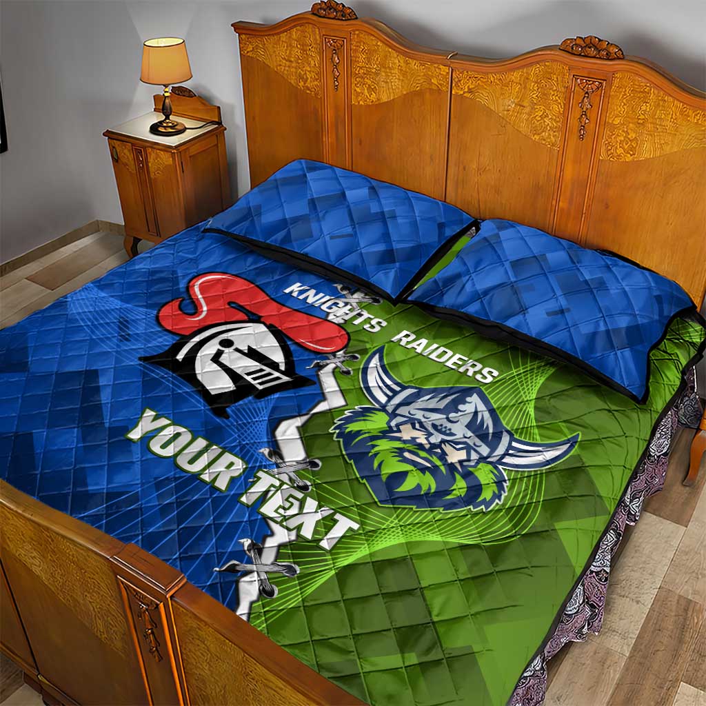 Custom Raiders And Knights Quilt Bed Set Together Dynamic Style