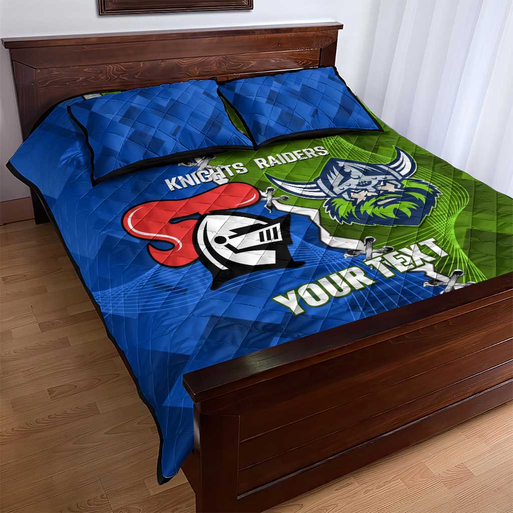 Custom Raiders And Knights Quilt Bed Set Together Dynamic Style