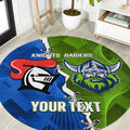 Custom Raiders And Knights Round Carpet Together Dynamic Style