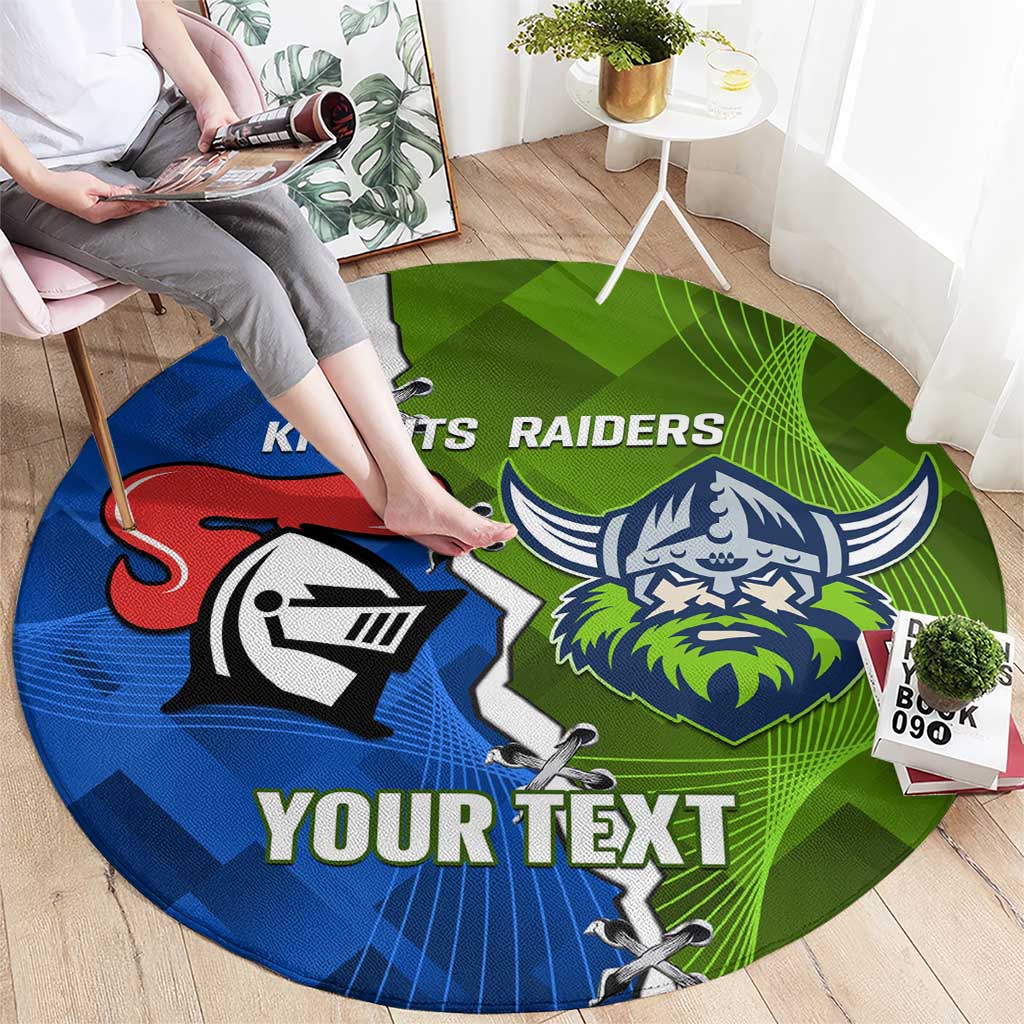 Custom Raiders And Knights Round Carpet Together Dynamic Style