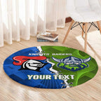 Custom Raiders And Knights Round Carpet Together Dynamic Style