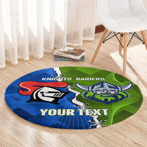 Custom Raiders And Knights Round Carpet Together Dynamic Style