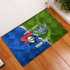 Custom Raiders And Knights Rubber Doormat Together Dynamic Style