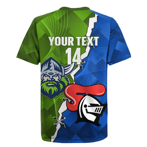 Custom Raiders And Knights Rugby Jersey Together Dynamic Style