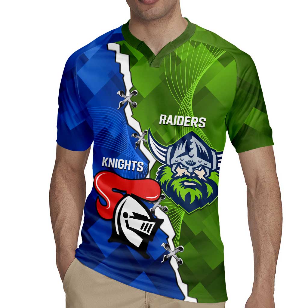 Custom Raiders And Knights Rugby Jersey Together Dynamic Style