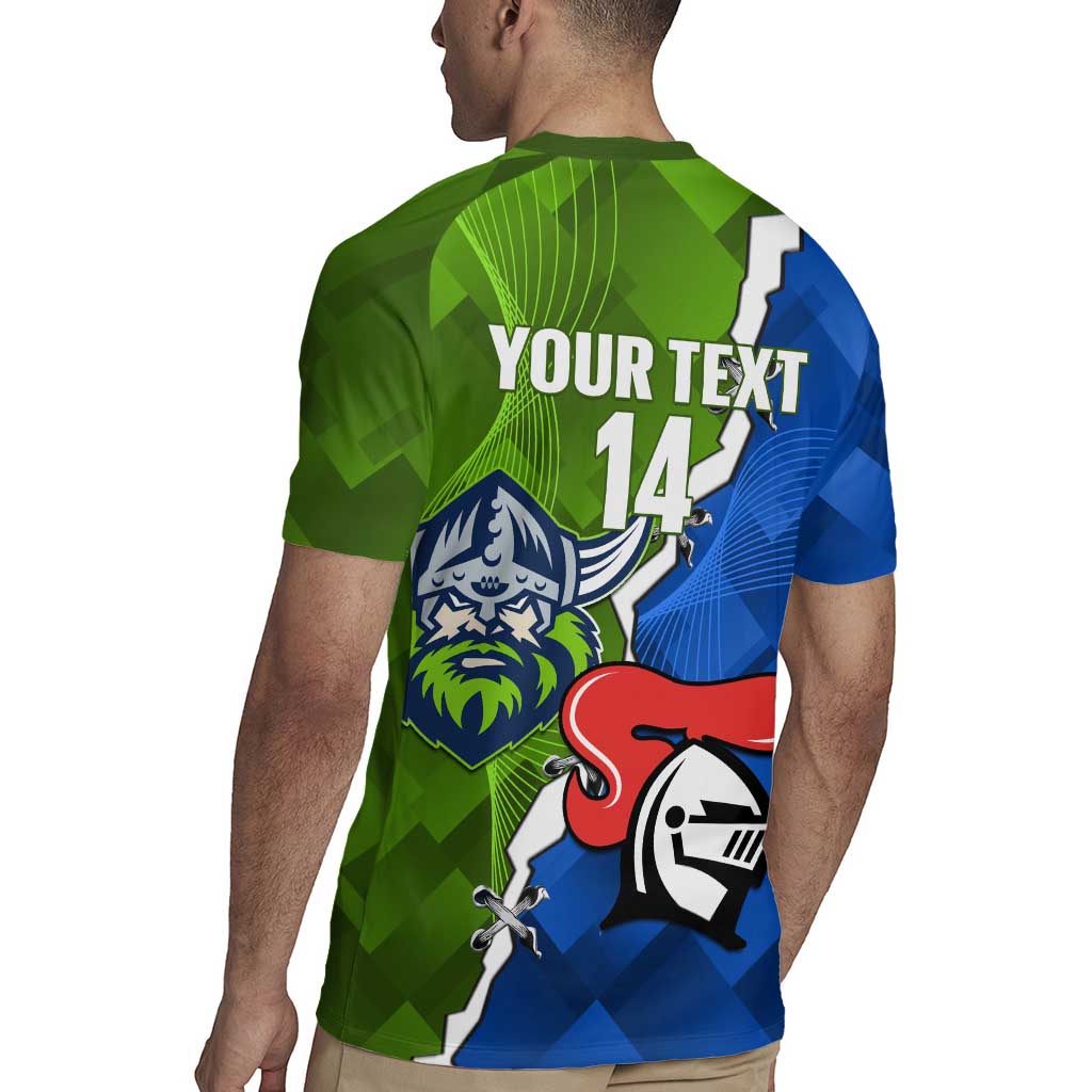Custom Raiders And Knights Rugby Jersey Together Dynamic Style