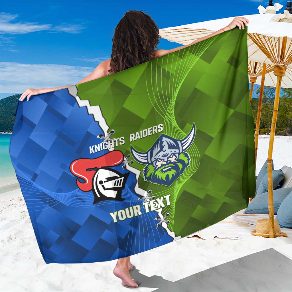 Custom Raiders And Knights Sarong Together Dynamic Style