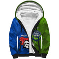Custom Raiders And Knights Sherpa Hoodie Together Dynamic Style